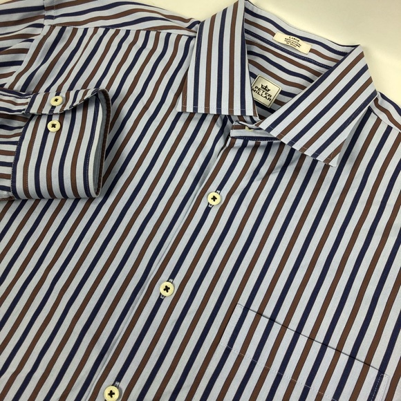 Peter Millar Other - Peter Millar Long Sleeve Button Front Stripe Shirt